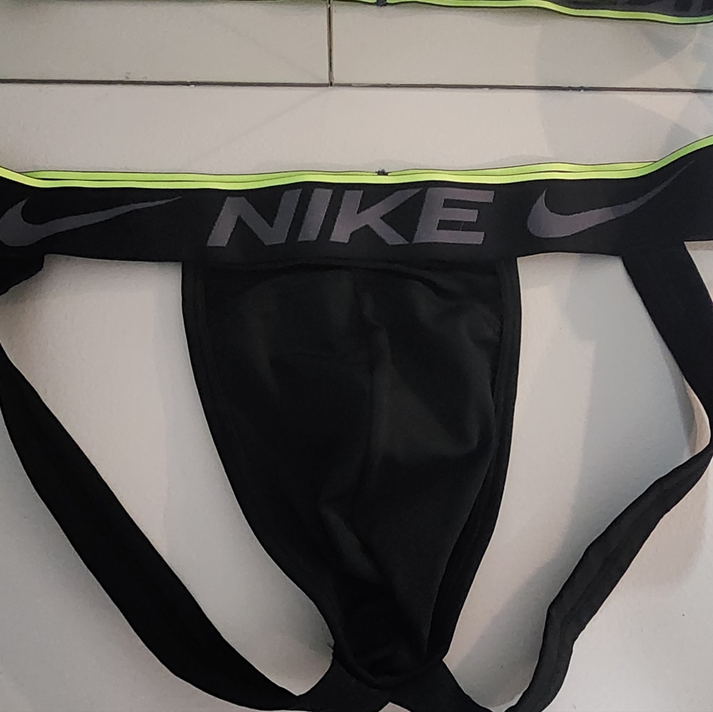 Nike Dri-fit jockstrap black men's large